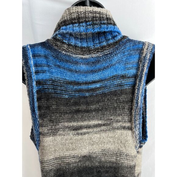 Anthropologie Moth Open Knit Cardigan Sweater Long Striped Duster XS/S Western - Picture 8 of 12